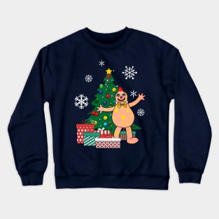 Mr Blobby Around The Christmas Tree Crewneck Sweatshirt